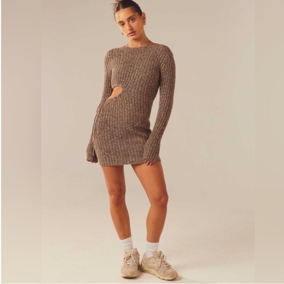 Peppermayo Dresses & Skirts - Peppermayo cutout knit sweater dress NWT